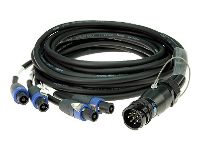 L-Acoustics DOSUB10 kabel huren, verhuur, L-Acoustics speakerkabel, 8 polig, 10 meter, speakon